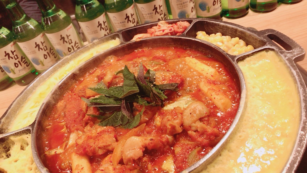 京都 韓国料理 チーズタッカルビ アジョシ